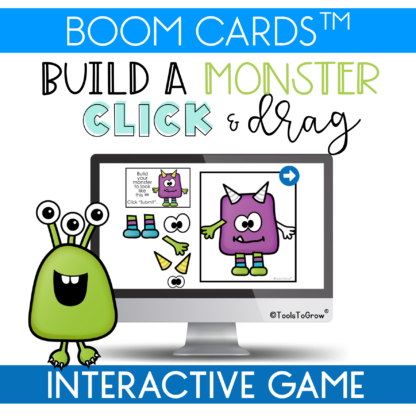 Boom Cards: Build a Monster