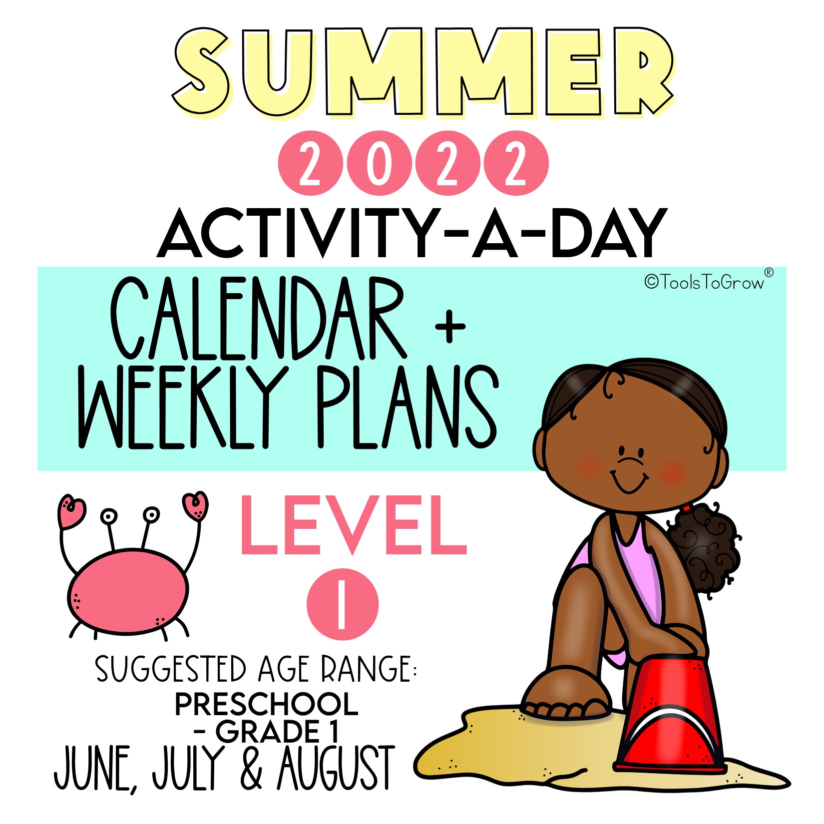 Summer ActivityaDay Calendar + Weekly Plans + Resources Level 1