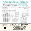 BUNDLE - OT SCREENING TOOL: CHECKLIST & DATA COLLECTION WORKSHEETS - Image 2