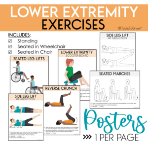 BUNDLE: Lower Extremity AND Upper Extremity Strengthening Exercises ...