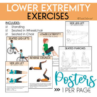 BUNDLE: Lower Extremity AND Upper Extremity Strengthening Exercises ...