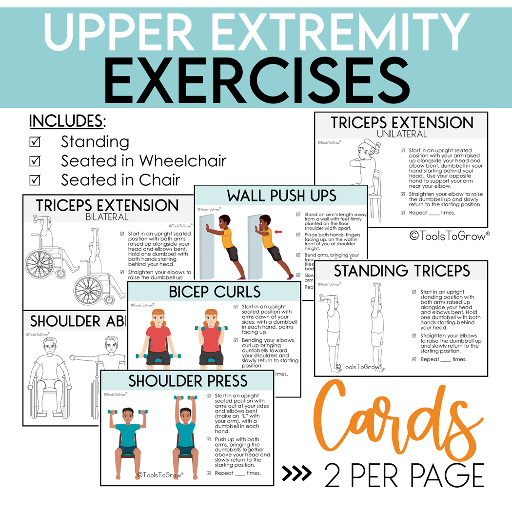 Upper Extremity Strengthening Exercises & Range of Motion/Stretches