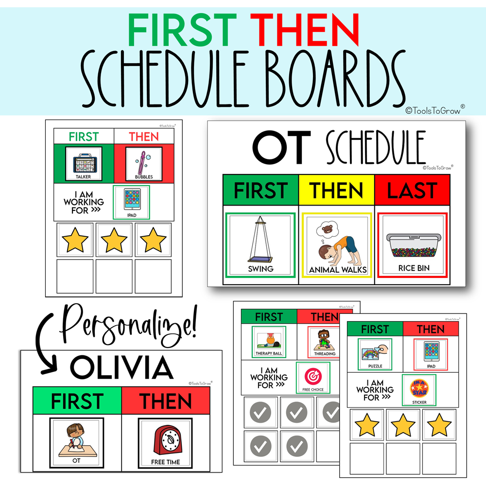 OCCUPATIONAL THERAPY Visual Schedule Boards Shop Tools To Grow