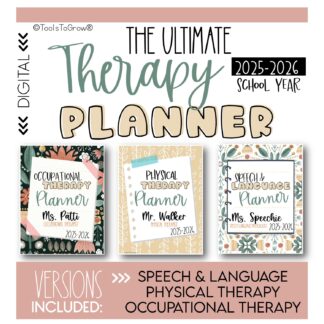 The Ultimate Digital Therapy Planner: 2025-26