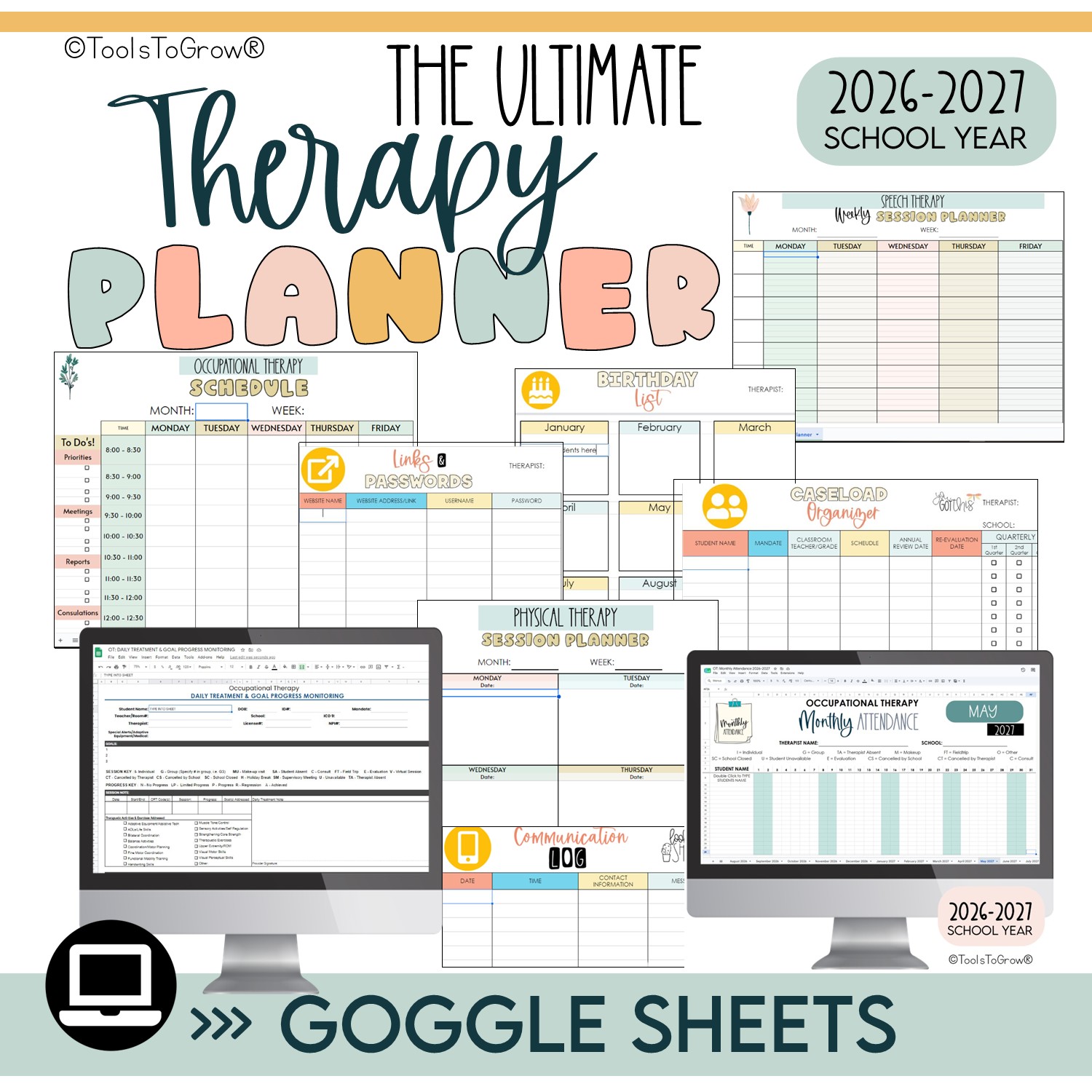 The Ultimate Digital Therapy Planner: 2026 - 2027 - Image 9