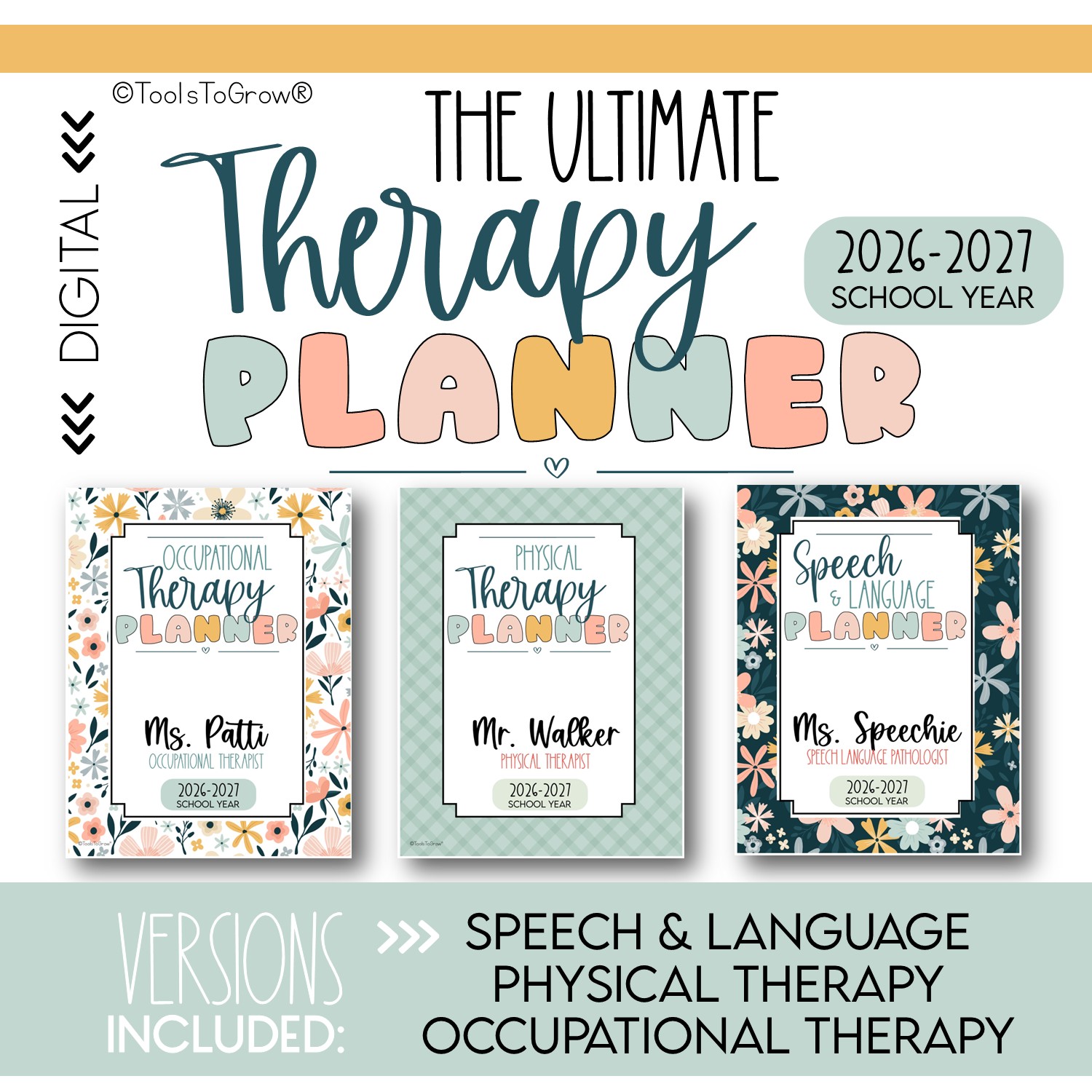 The Ultimate Digital Therapy Planner: 2026 - 2027