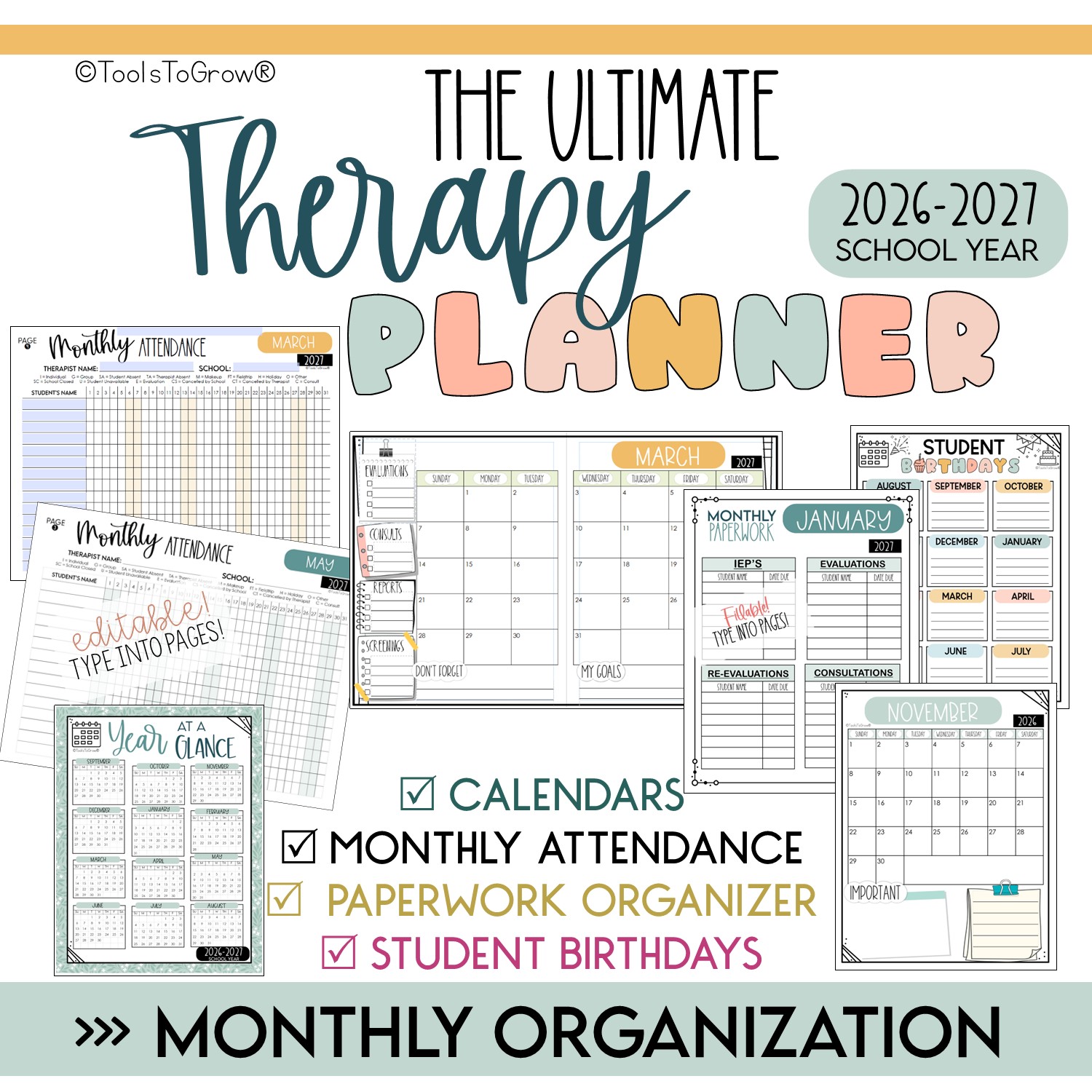 The Ultimate Digital Therapy Planner: 2026 - 2027 - Image 2