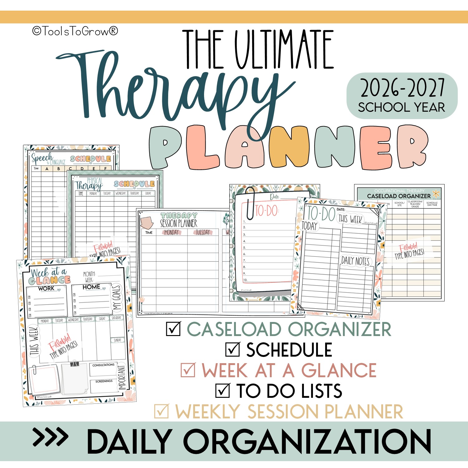 The Ultimate Digital Therapy Planner: 2026 - 2027 - Image 3