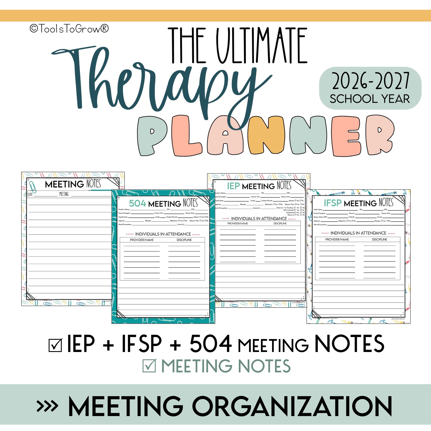 The Ultimate Digital Therapy Planner: 2026 - 2027 - Image 5
